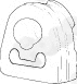 Rubber Strip, exhaust system (86549)