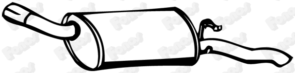 Rear Muffler (13836)