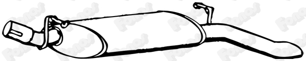 Rear Muffler (13116)