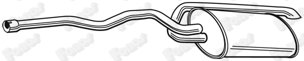 Rear Muffler (23206)