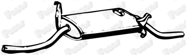Rear Muffler (61624)