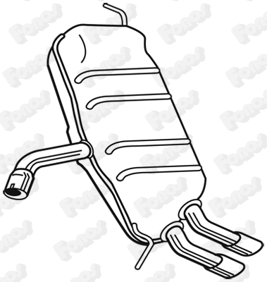 Rear Muffler (25118)