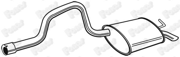 Rear Muffler (23235)