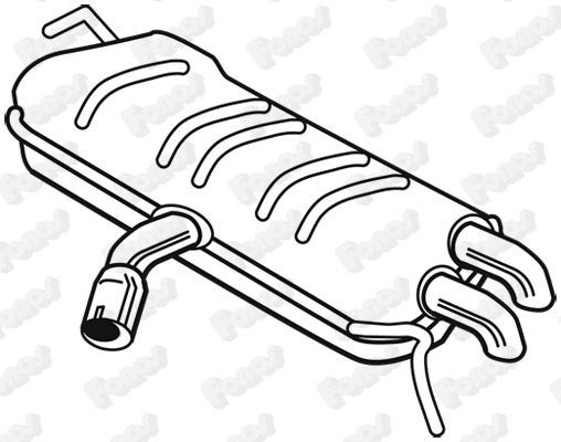 Rear Muffler (25124)