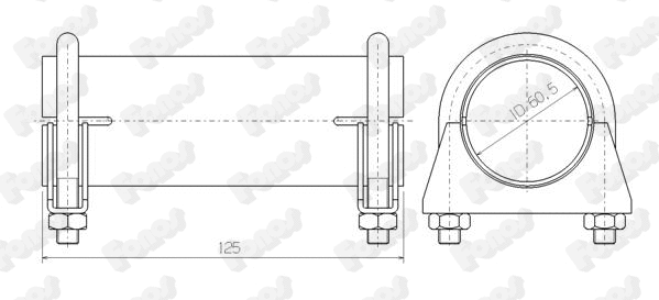 Pipe Connector, exhaust system (86060)