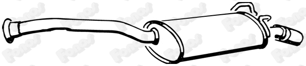 Rear Muffler (611196)