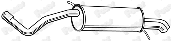 Rear Muffler (23208)