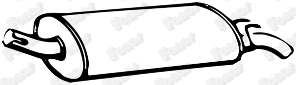 Rear Muffler (61180)