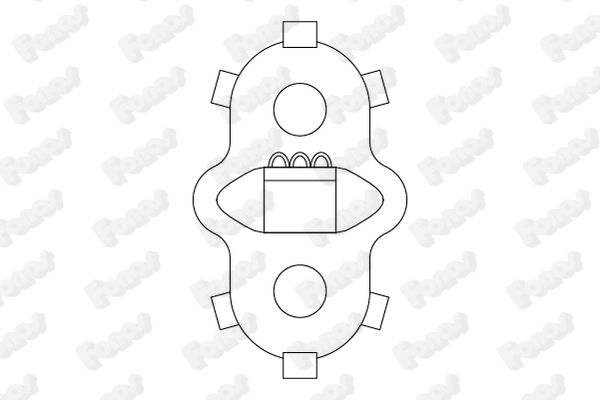 Rubber Strip, exhaust system (82786)