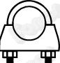 Clamping Piece, exhaust system (82324)