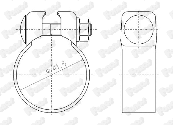 Clamping Piece, exhaust system (81981)