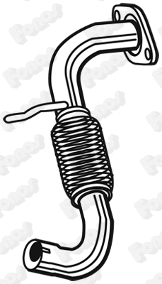 Corrugated Pipe, exhaust system (07572)