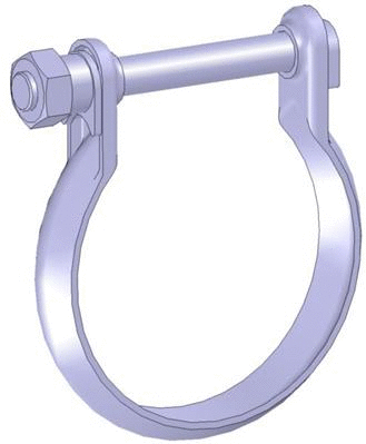 Clamping Piece, exhaust system