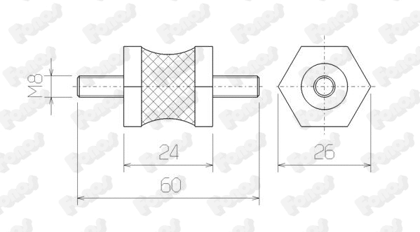 Rubber Strip, exhaust system (81230)