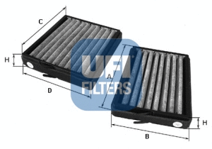 Filter, cabin air (54.130.00)