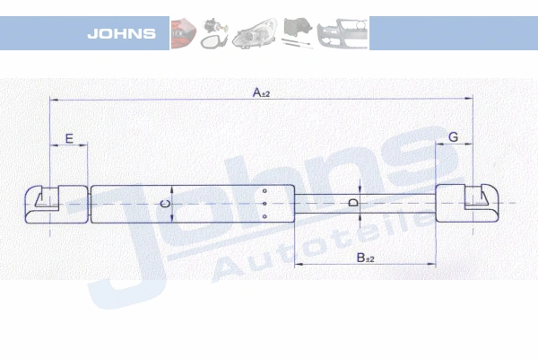 Gas Spring, boot/cargo area (23 04 95-91)