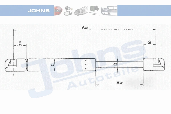 Gas Spring, boot/cargo area (60 19 95-94)
