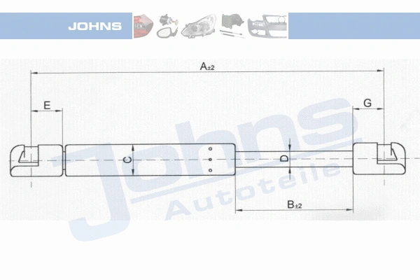 Gas Spring, boot/cargo area (60 24 95-91)