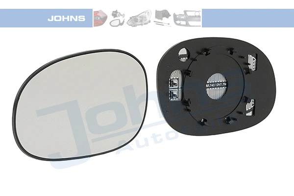 Mirror Glass, exterior mirror (23 07 37-81)