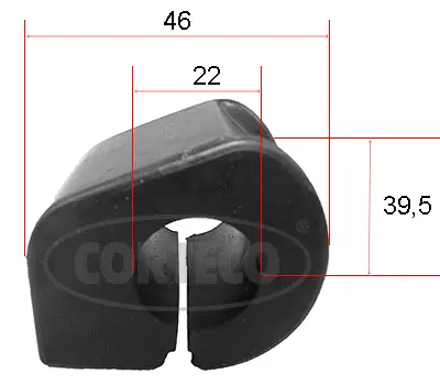 Mounting, stabiliser bar (49371815)