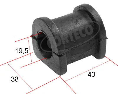 Mounting, stabiliser bar (80000510)