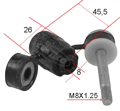 Mounting, stabiliser bar (80004684)