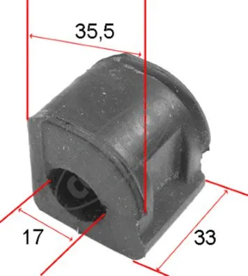 Mounting, stabiliser bar (80000137)