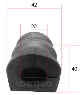 Mounting, stabiliser bar (49371657)