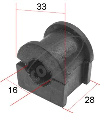 Mounting, stabiliser bar (80000451)