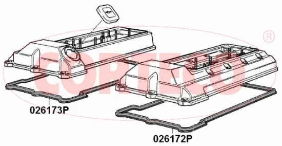 Gasket, cylinder head cover (026172P)