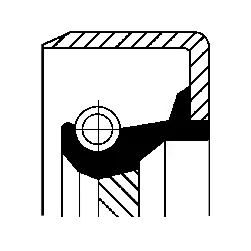 Shaft Seal, crankshaft (01011312B)