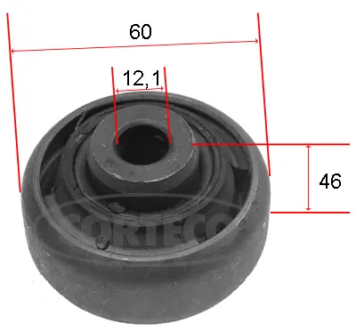 Mounting, control/trailing arm (21652917)