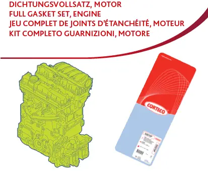 Full Gasket Kit, engine (430626P)