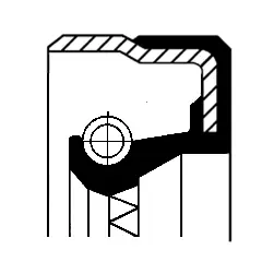 Shaft Seal, manual transmission (01025713B)
