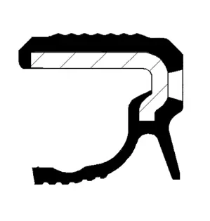 Shaft Seal, crankshaft (19037072B)