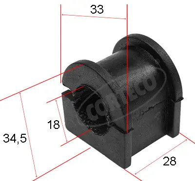 Mounting, stabiliser bar (80000450)