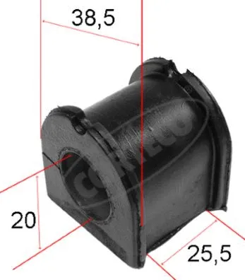 Mounting, stabiliser bar (80000475)