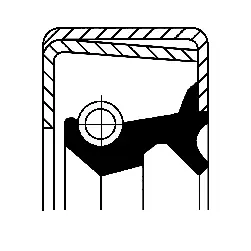 Shaft Seal, wheel hub (19015061B)