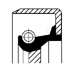 Shaft Seal, crankshaft (12011455B)