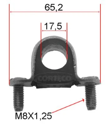 Mounting, stabiliser bar (80000017)