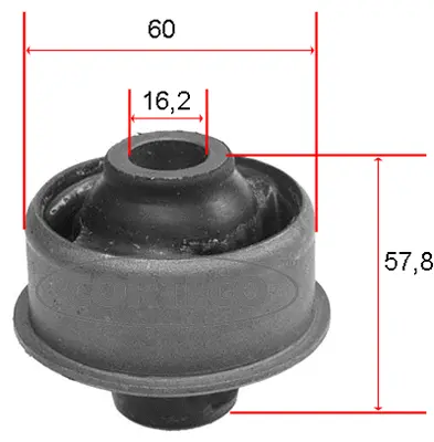 Mounting, control/trailing arm (21652805)