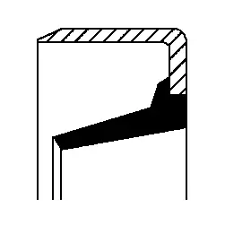 Shaft Seal, wheel hub (12017123B)