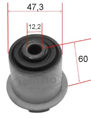 Mounting, control/trailing arm (21652928)