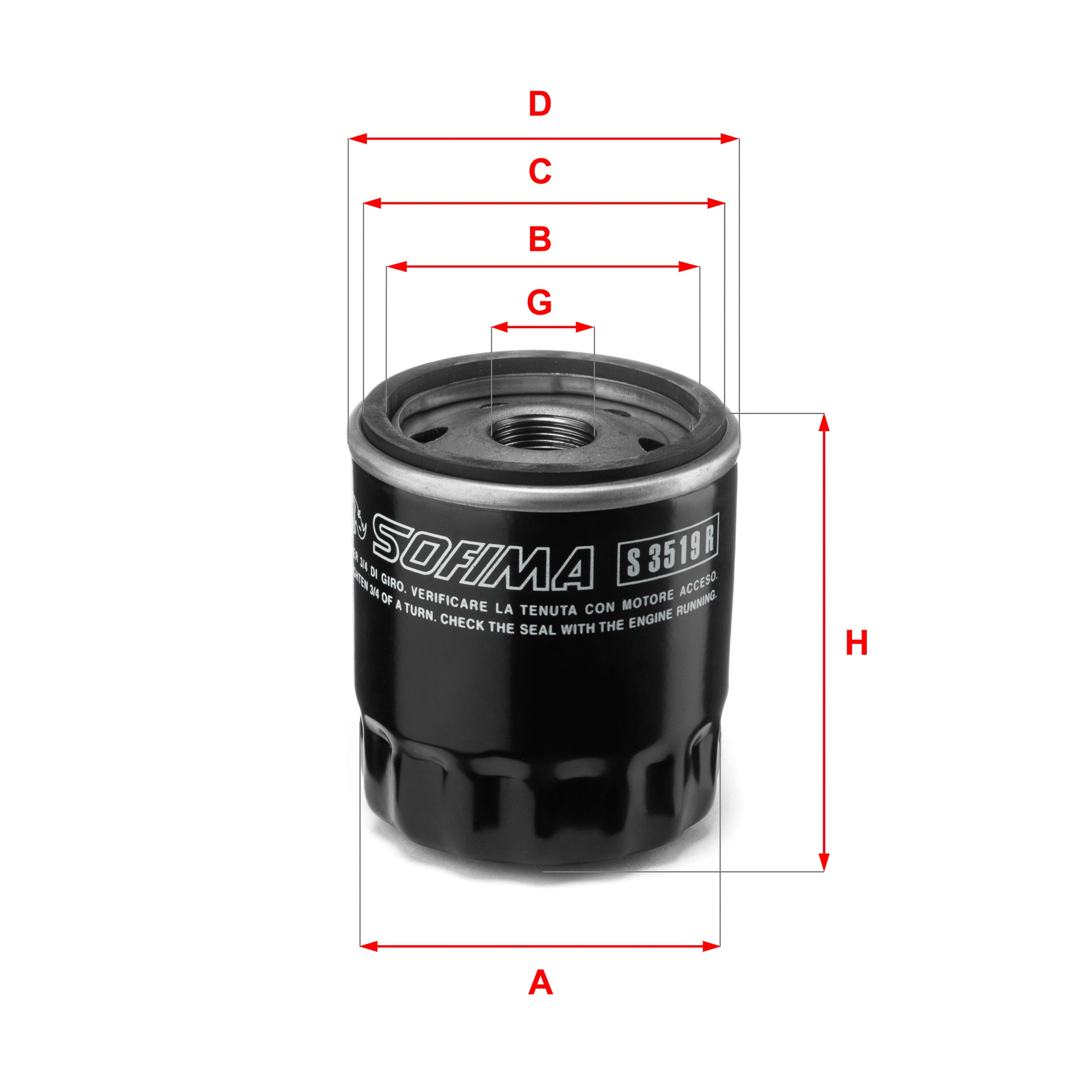 Oil Filter (S 3519 R)