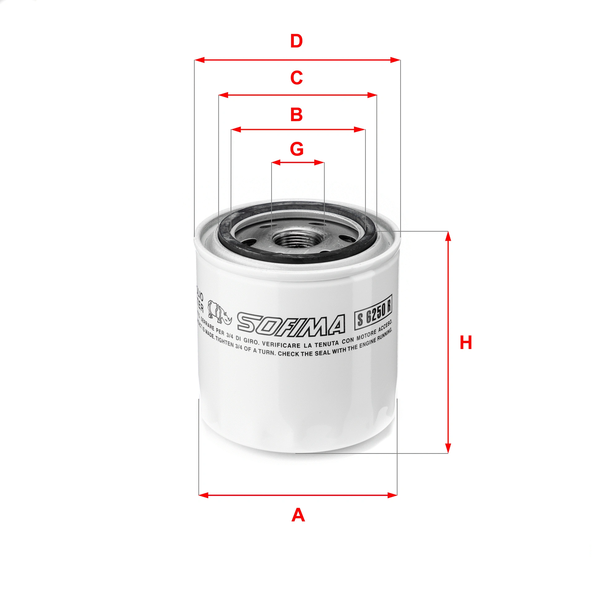 Oil Filter (S 6250 R)