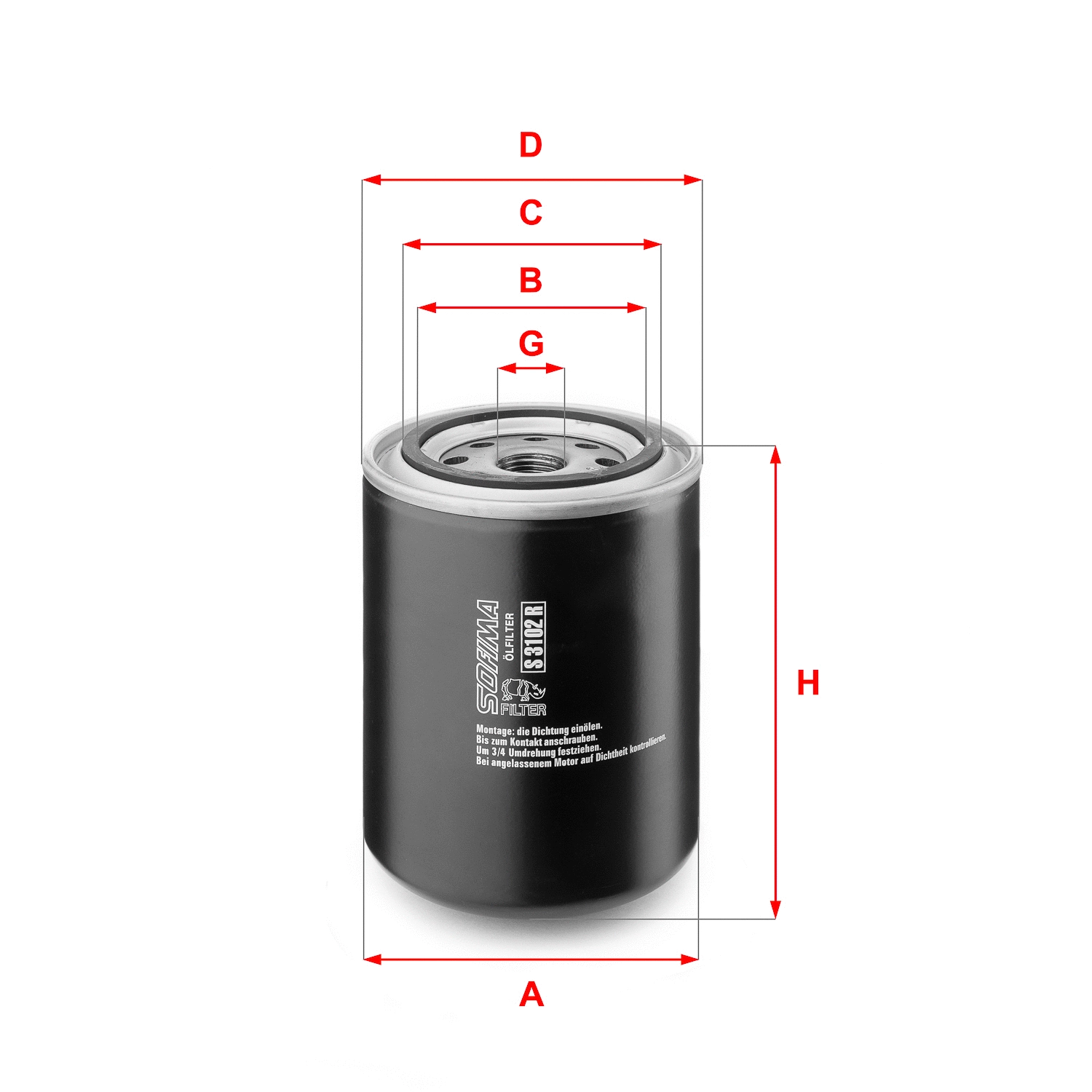 Oil Filter (S 3102 R)