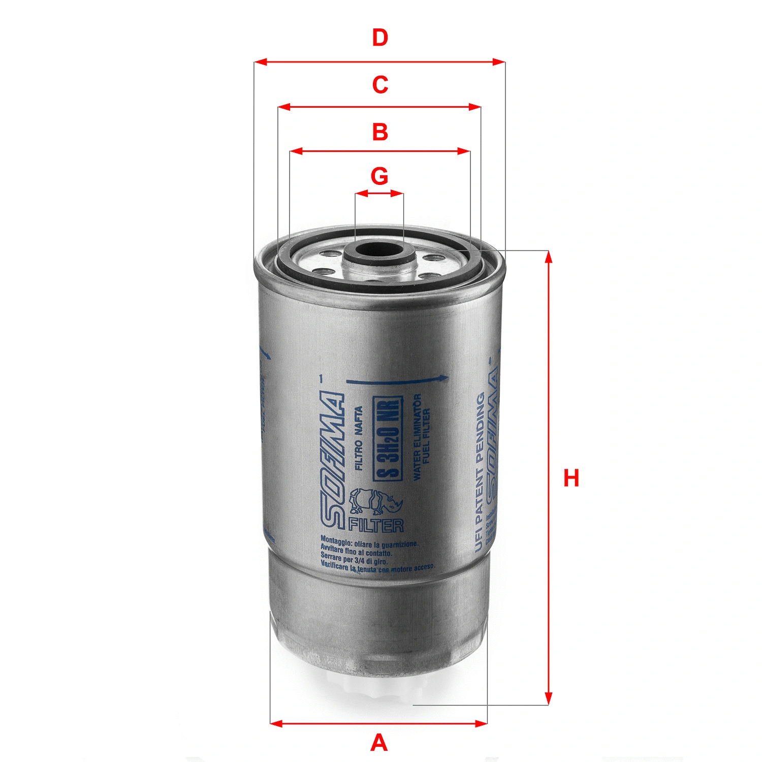 Fuel Filter (S 3H2O NR)