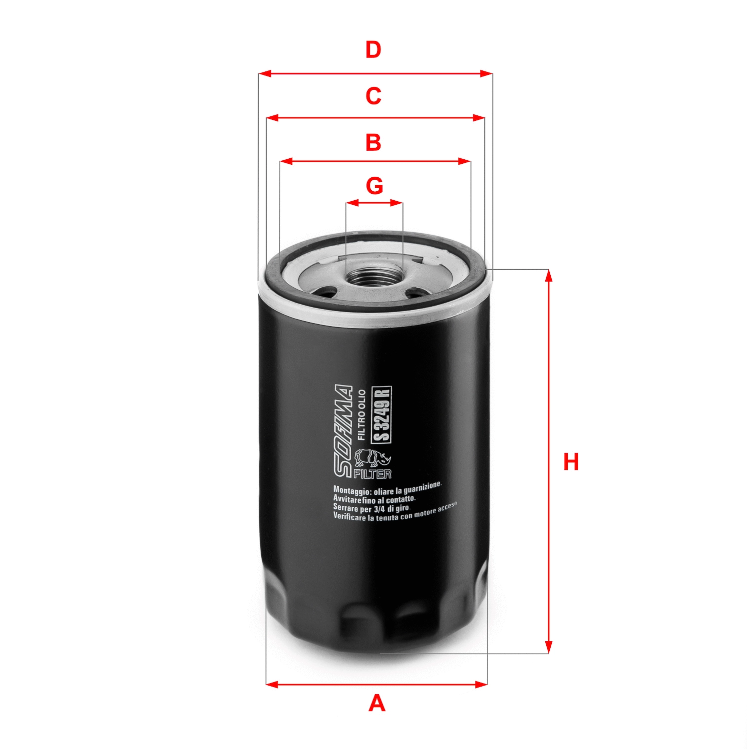 Oil Filter (S 3249 R)