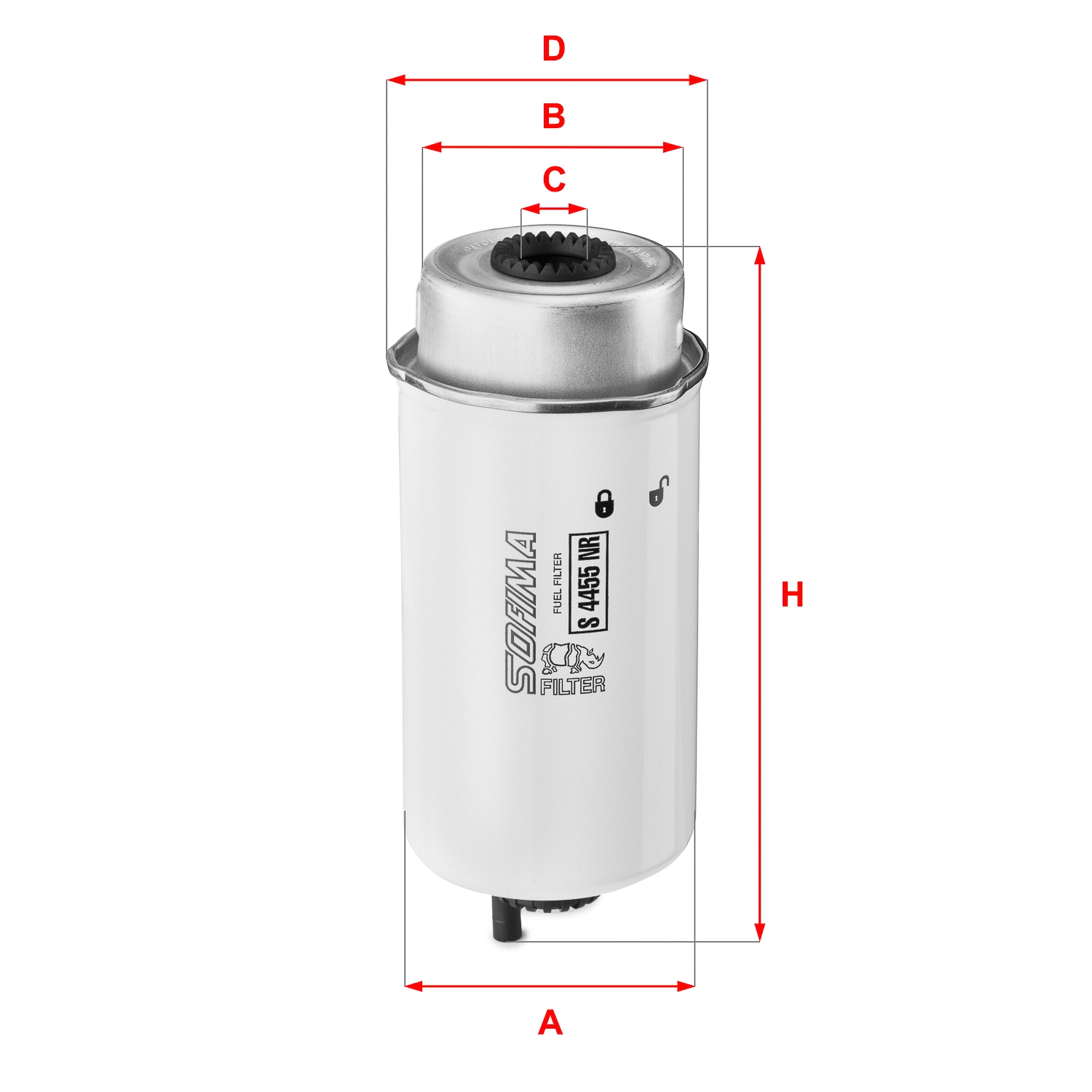 Fuel Filter (S 4455 NR)