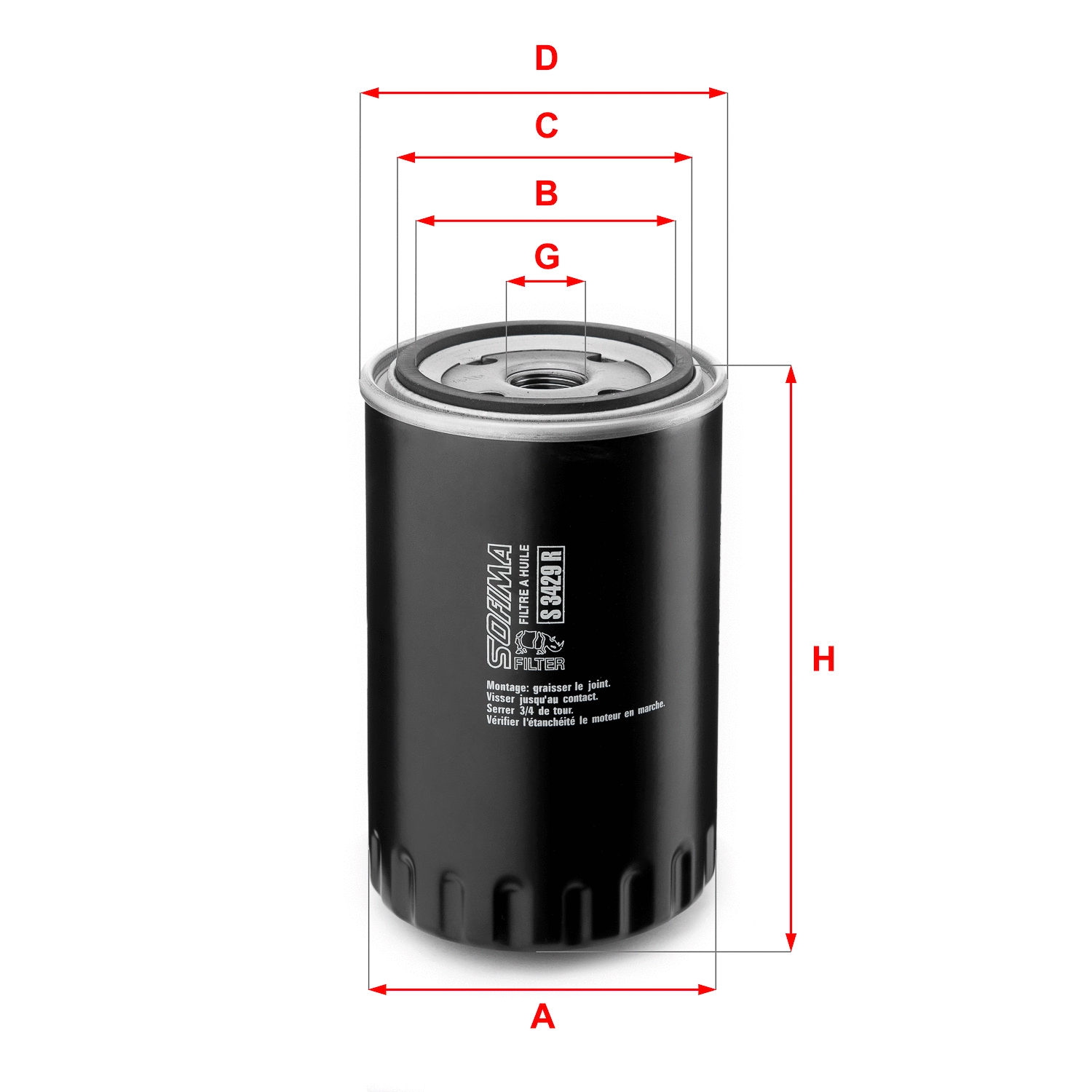 Oil Filter (S 3429 R)